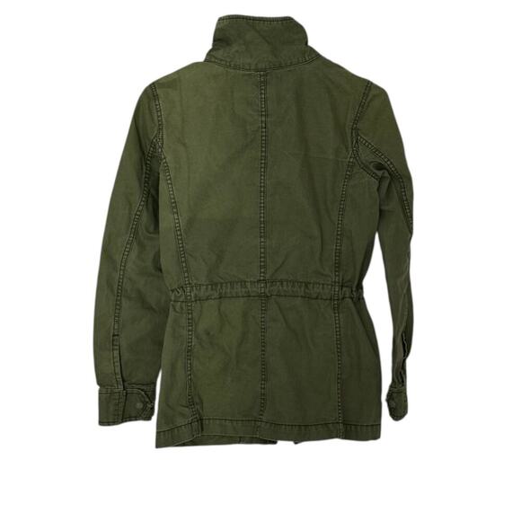 Madewell Fleet Jacket Size XS Olive Green Military Style Full Zip Army Utility - Picture 2 of 10